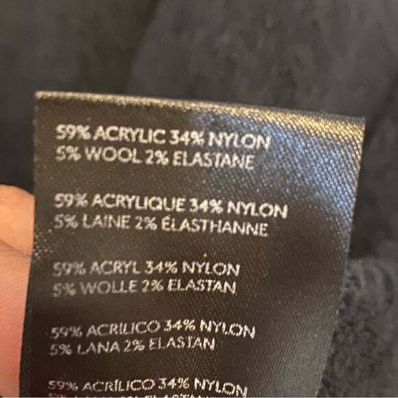 Free People Afterglow mock neck black oversized sweater Small Style # OB982299 - Picture 4 of 10